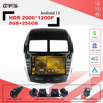 Traadita Carplay Android 13 autoraadio Jaoks Mitsubishi ASX 2010-2016 Mängija DSP Android auto Stereo Nr 2 din DVD-IPS Wifi 4G