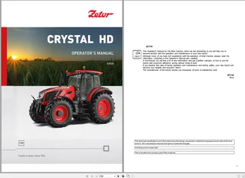 Traktor Zetor Update 2021 Operaatori -, Remondi -, Väljaõppe Käsiraamat & Varuosade Kataloogi