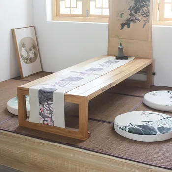 Uued Hiina Zen style vana jalakas väike tee tabel, kang tabel, bay aken, laud, madal laud, täispuidust, Jaapani tatami riisi tee