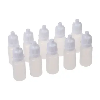 10 Tk 10 ML 1/3 OZ LDPE Plastikust Childproof Tilguti Pudelid Õli Emulsioon